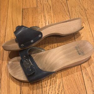 Dr. Scholl's Original Collection Wood Mules with Comfort Footbed